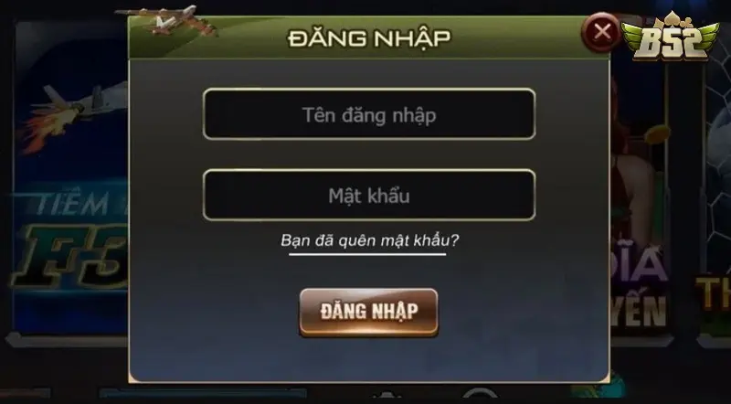 Điền thông tin cụ thể nhất vào form đăng nhập tài khoản