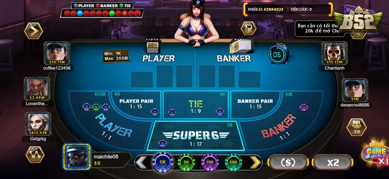 Sảnh game Baccarat ăn khách thưởng hấp dẫn