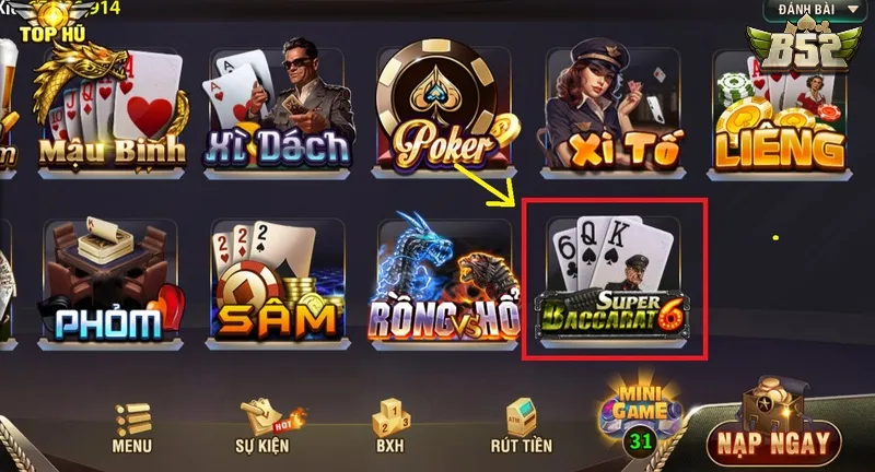 Game bài baccarat chưa từng hạ nhiệt tại cổng game B52